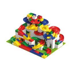 Circuit A Billes Hubelino, 218 pièces + 12 plaques, 100% compatible Duplo